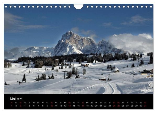 Produktbild: Die Seiser Alm im Winter (Wandkalender 2026 DIN A4 quer), CALVENDO Monatskalender