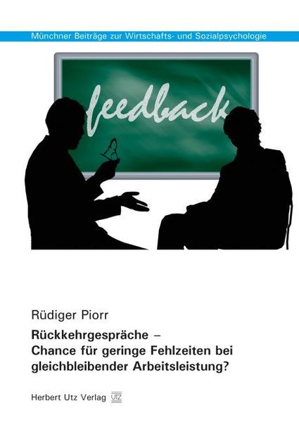 Produktbild: R&uuml;ckkehrgespr&auml;che &ndash; Chance f&uuml;r geringe Fehlzeiten bei gleichbleibender Arbeitsleistung?