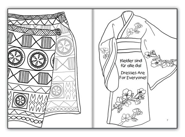 Produktbild: Kleider sind f&uuml;r alle da! Das Kinderbuch f&uuml;r eine kunterbunte Kleidungswahl, egal wer du bist. Dresses Are For Everyone! The children's book for a free and colorful choice of clothes, no matter who you are.