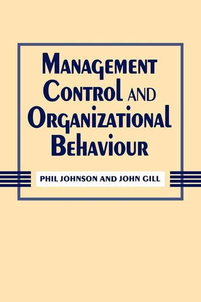 Produktbild: Management Control and Organizational Behaviour