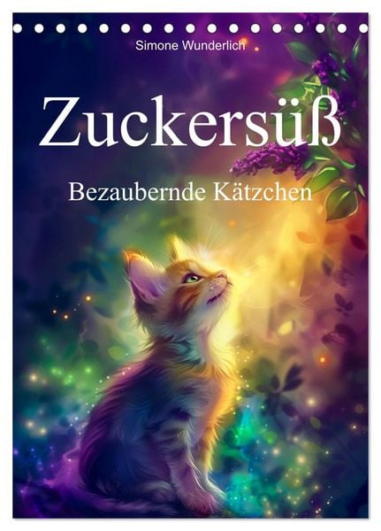 Produktbild: Zuckers&uuml;&szlig; - Bezaubernde K&auml;tzchen (Tischkalender 2026 DIN A5 hoch), CALVENDO Monatskalender