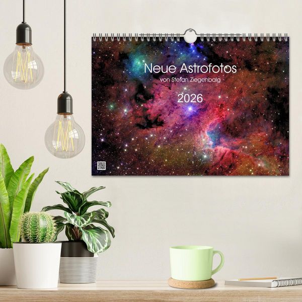 Produktbild: Neue Astrofotos von Stefan Ziegenbalg (Wandkalender 2026 DIN A4 quer), CALVENDO Monatskalender