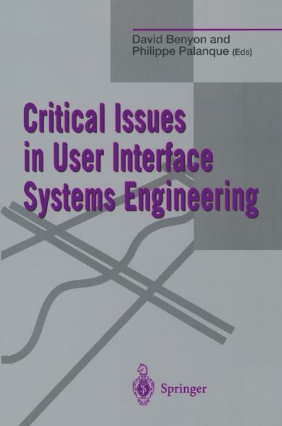Produktbild: Critical Issues in User Interface Systems Engineering