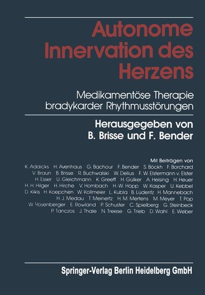 Autonome Innervation des Herzens, Taschenbuch von , Steinkopff, 9783662112182