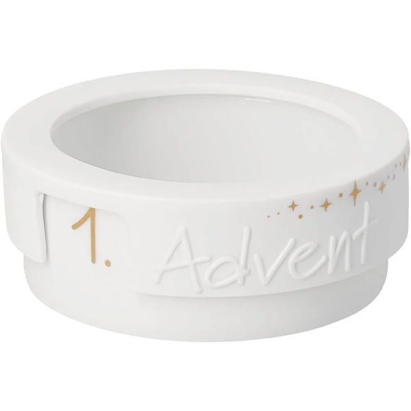 Produktbild: Kleines Adventslicht Advent D.8,5cm H.3,3cm