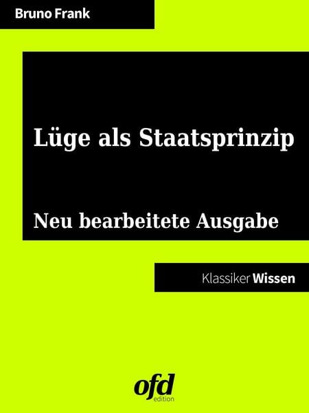Produktbild: L&uuml;ge als Staatsprinzip