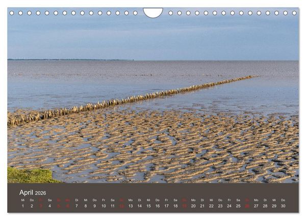 Produktbild: R&ouml;m&ouml; - Wasser, Wind und endloser Strand (Wandkalender 2026 DIN A4 quer), CALVENDO Monatskalender