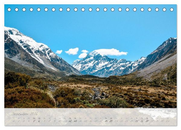 Produktbild: Neuseeland von Nord bis S&uuml;d (Tischkalender 2026 DIN A5 quer), CALVENDO Monatskalender