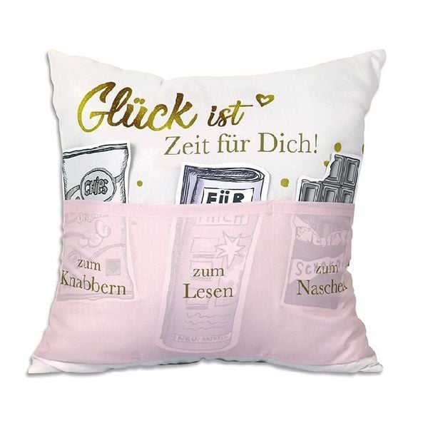 Sofahelden Kissen - Glück ist Zeit für Dich