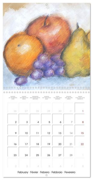 Produktbild: Calm moments in painted still lifes (Wall Calendar 2026 12 &times; 12 Inch) CALVENDO 12 Month Wall Calendar