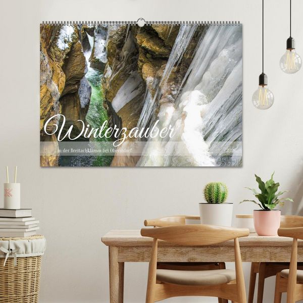 Produktbild: Winterzauber in der Breitachklamm bei Oberstdorf (Wandkalender 2026 DIN A2 quer), CALVENDO Monatskalender
