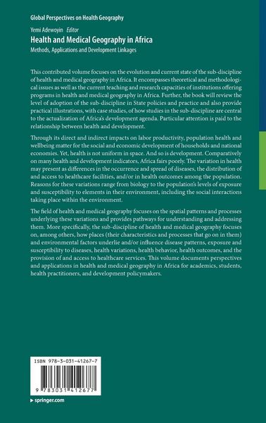 Produktbild: Health and Medical Geography in Africa