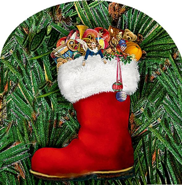 Produktbild: Wand-Adventskalender &ndash; Nostalgischer Tannenkranz