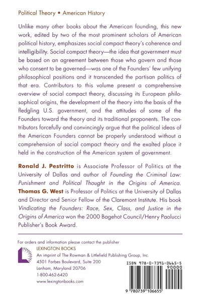 Produktbild: American Founding and the Social Compact