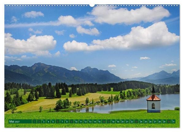 Produktbild: Kirchen und Kapellen in Bayern (Wandkalender 2027 DIN A2 quer), CALVENDO Monatskalender