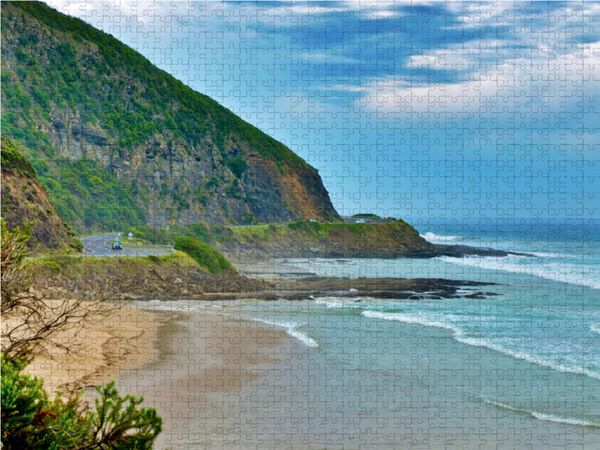 Produktbild: CALVENDO Puzzle Die Great Ocean Road 1000 Teile Lege-Gr&ouml;&szlig;e 64 x 48 cm Foto-Puzzle Bild von Ralf Wittstock