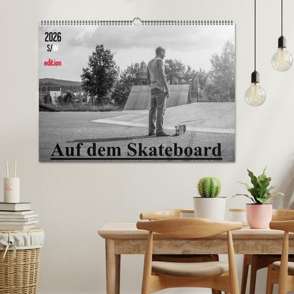 Produktbild: Auf dem Skateboard (Wandkalender 2026 DIN A2 quer), CALVENDO Monatskalender