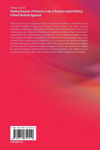Produktbild: Working Towards a Proficiency Scale of Business English Writing: A Mixed-Methods Approach