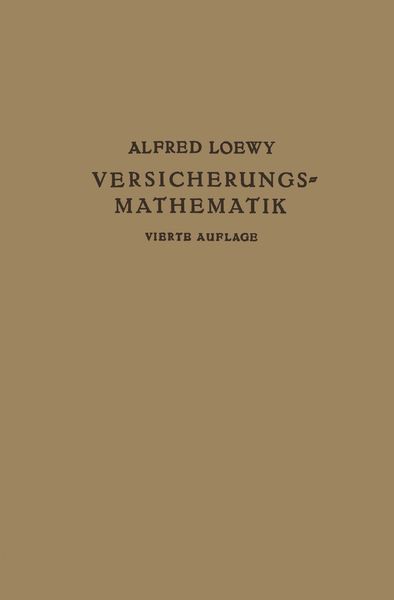 Produktbild: Versicherungs-Mathematik