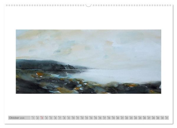 Produktbild: Faszinierende Weite. R&uuml;gen-Landschaft im Aquarell (Wandkalender 2026 DIN A2 quer), CALVENDO Monatskalender