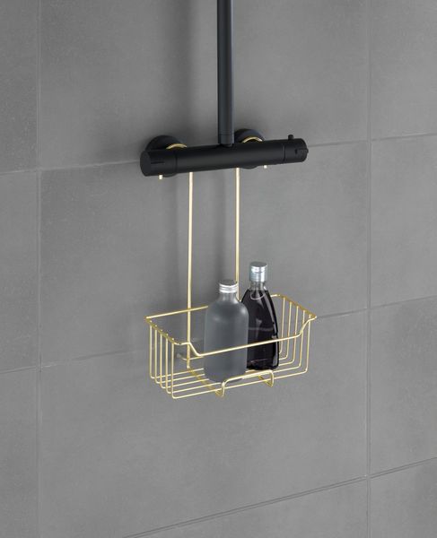 Produktbild: Thermostat-Dusch-Caddy Mod. Milo Gold, Edelstahl rostfrei