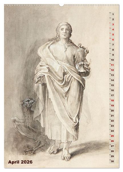 Produktbild: Jesus und die zw&ouml;lf Apostel (hochwertiger Premium Wandkalender 2026 DIN A2 hoch), Kunstdruck in Hochglanz