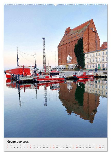 Produktbild: Stralsund - Altstadt und Hafen (Wandkalender 2026 DIN A2 hoch), CALVENDO Monatskalender