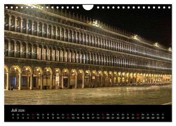 Produktbild: Venedig - la Serenissima (Wandkalender 2026 DIN A4 quer), CALVENDO Monatskalender