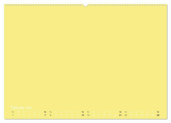 Produktbild: Bastelkalender - Gelb (Wandkalender 2026 DIN A2 quer), CALVENDO Monatskalender