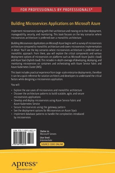Produktbild: Building Microservices Applications on Microsoft Azure