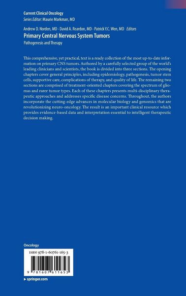 Produktbild: Primary Central Nervous System Tumors