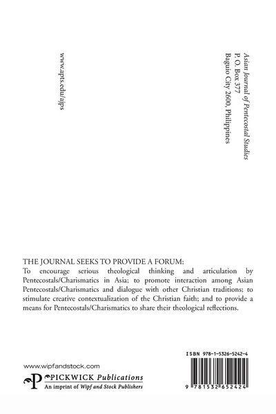 Produktbild: Asian Journal of Pentecostal Studies, Volume 20, Number 1