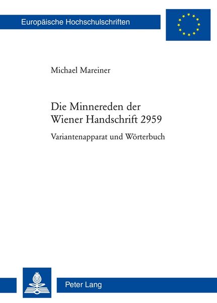 Produktbild: Die Minnereden der Wiener Handschrift 2959