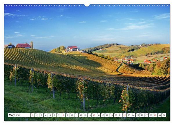 Produktbild: Geliebte Steiermark im Herzen &Ouml;sterreichs (hochwertiger Premium Wandkalender 2026 DIN A2 quer), Kunstdruck in Hochglanz