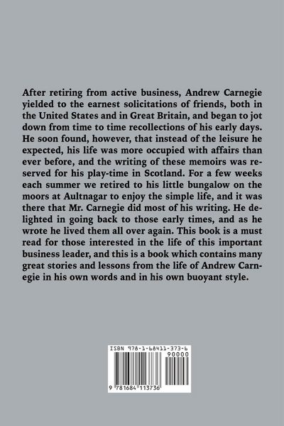 Produktbild: The Autobiography of Andrew Carnegie