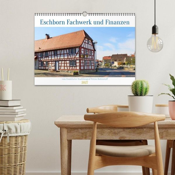 Produktbild: Eschborn Fachwerk und Finanzen (Wandkalender 2027 DIN A3 quer), CALVENDO Monatskalender
