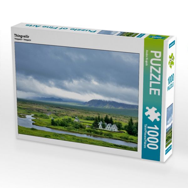 Produktbild: CALVENDO Puzzle Thingvellir | 1000 Teile Lege-Gr&ouml;&szlig;e 64x48cm Foto-Puzzle f&uuml;r gl&uuml;ckliche Stunden