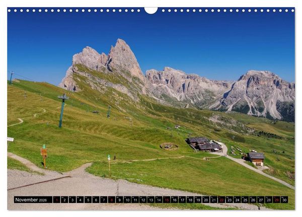 Produktbild: Das Gr&ouml;dner Tal - Im Herzen der Dolomiten (Wandkalender 2026 DIN A3 quer), CALVENDO Monatskalender