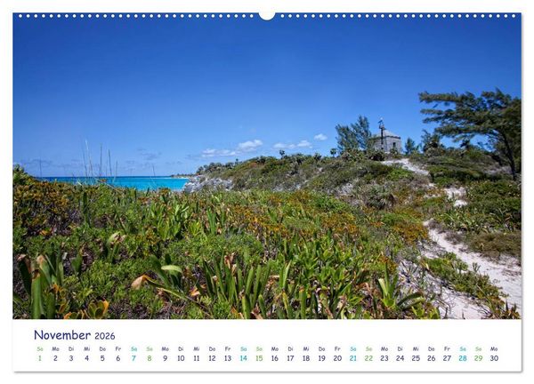 Produktbild: Bahamas-Eleuthera unterwegs am Lighthouse Beach (hochwertiger Premium Wandkalender 2026 DIN A2 quer), Kunstdruck in Hochglanz