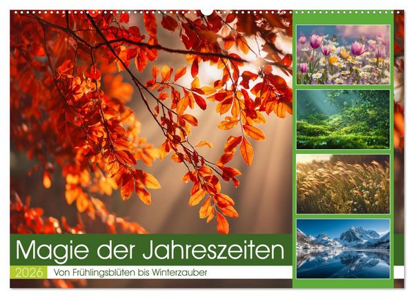 Produktbild: Magie der Jahreszeiten (Wandkalender 2026 DIN A2 quer), CALVENDO Monatskalender