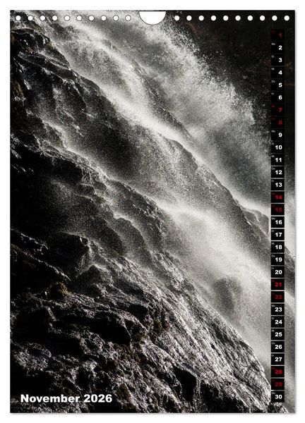 Produktbild: Wasserf&auml;lle. Beindruckende Schauspiele der Natur (Wandkalender 2026 DIN A4 hoch), CALVENDO Monatskalender