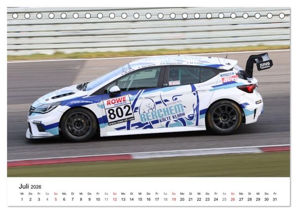 Produktbild: VLN Langstrecken Meisterschaft (Tischkalender 2026 DIN A5 quer), CALVENDO Monatskalender