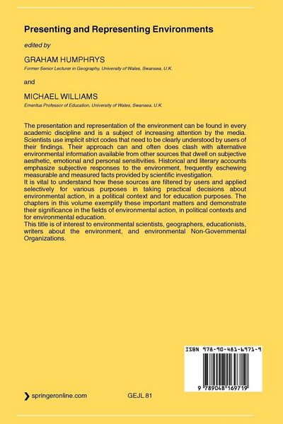 Produktbild: Presenting and Representing Environments