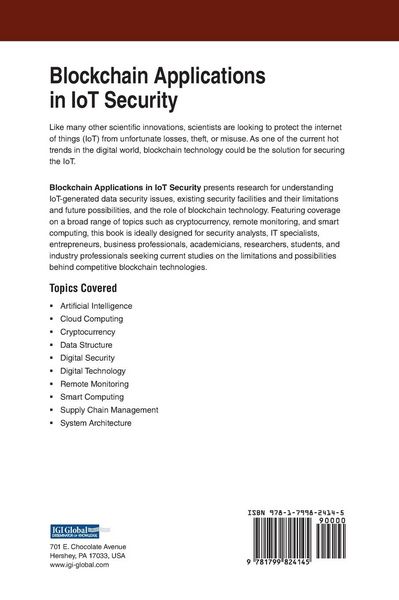 Produktbild: Blockchain Applications in IoT Security