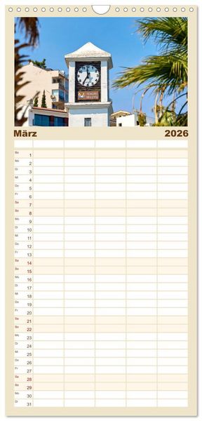 Produktbild: Familienplaner 2026 - Urlaub in Kusadasi - Sonne, Strand und Kultur in der T&uuml;rkei mit 5 Spalten (Wandkalender, 21 x 45 cm) CALVENDO