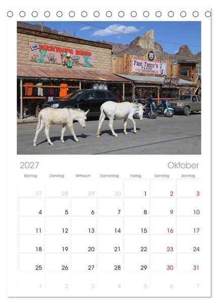 Produktbild: Tischplaner 2027 - Route 66 im S&uuml;dwesten (A5 Tischkalender zum Aufstellen) CALVENDO