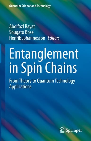 Produktbild: Entanglement in Spin Chains