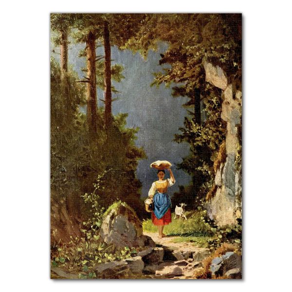 Produktbild: Lais Puzzle Carl Spitzweg - M&auml;dchen mit Ziege 1000 Teile