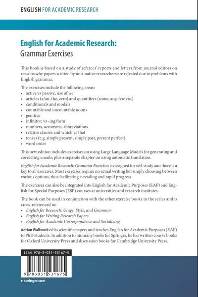 Produktbild: English for Academic Research: Grammar Exercises