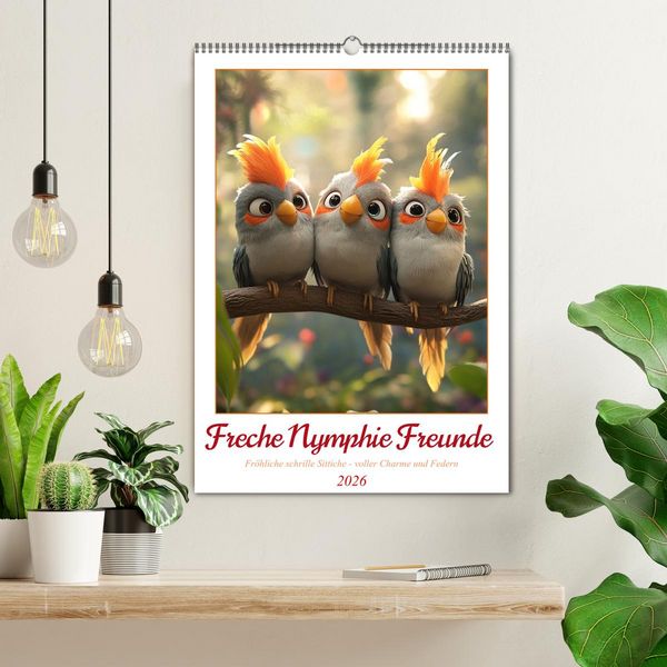 Produktbild: Freche Nymphie Freunde (Wandkalender 2026 DIN A2 hoch), CALVENDO Monatskalender